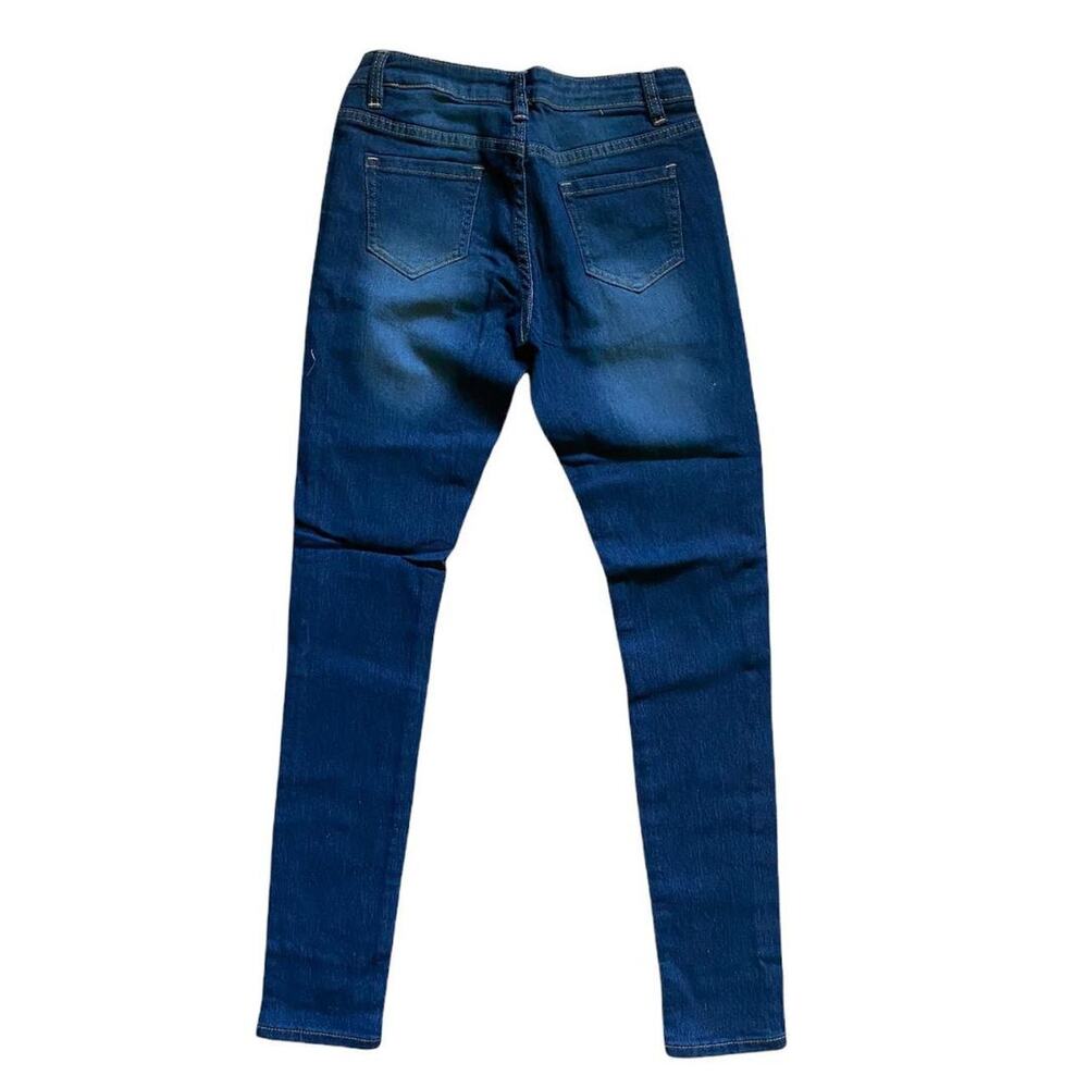 YRL Fantasy Blue Denim Skinny Jeans Size 15 - Picture 5 of 5